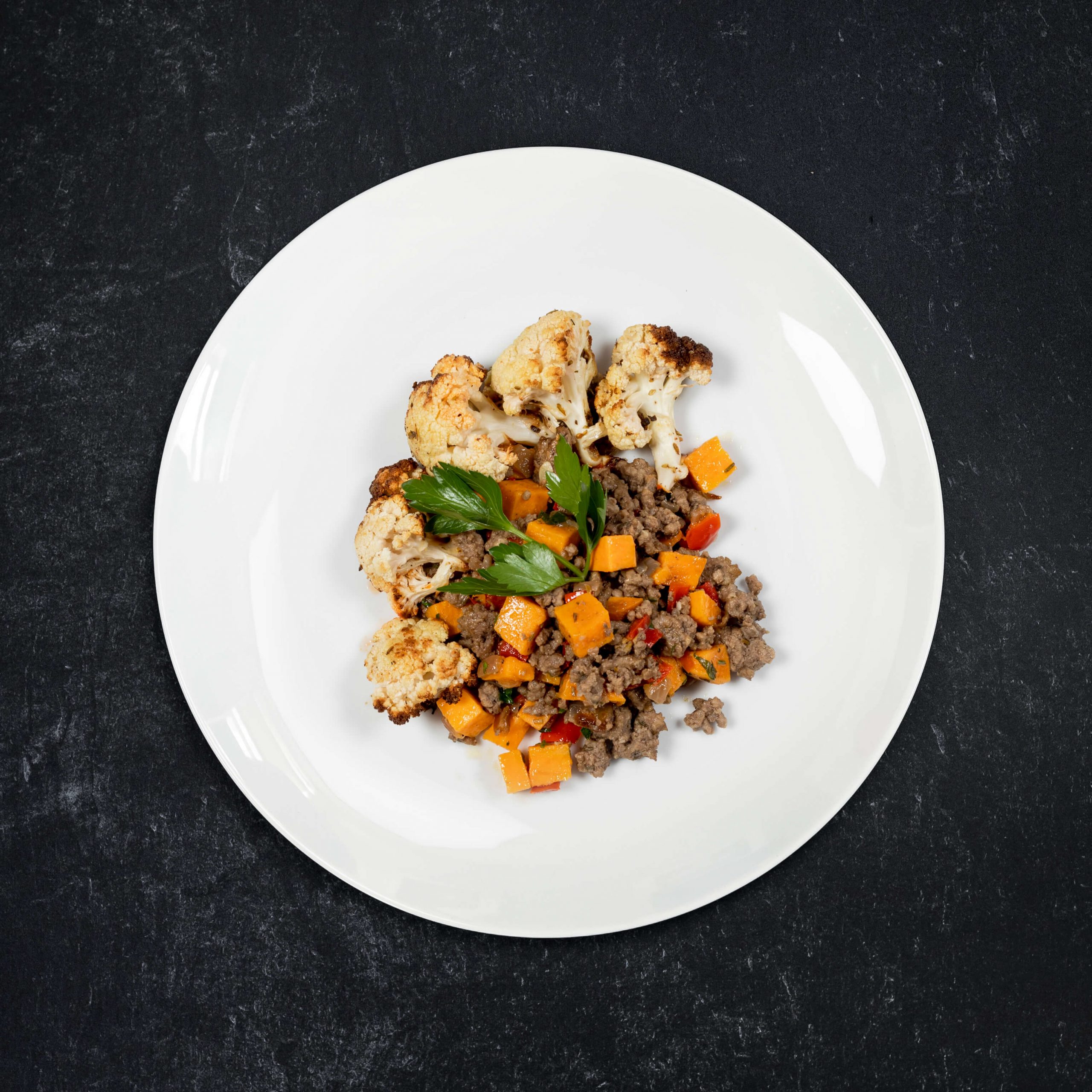 Spicy Elk Sweet Potato Hash Skillet