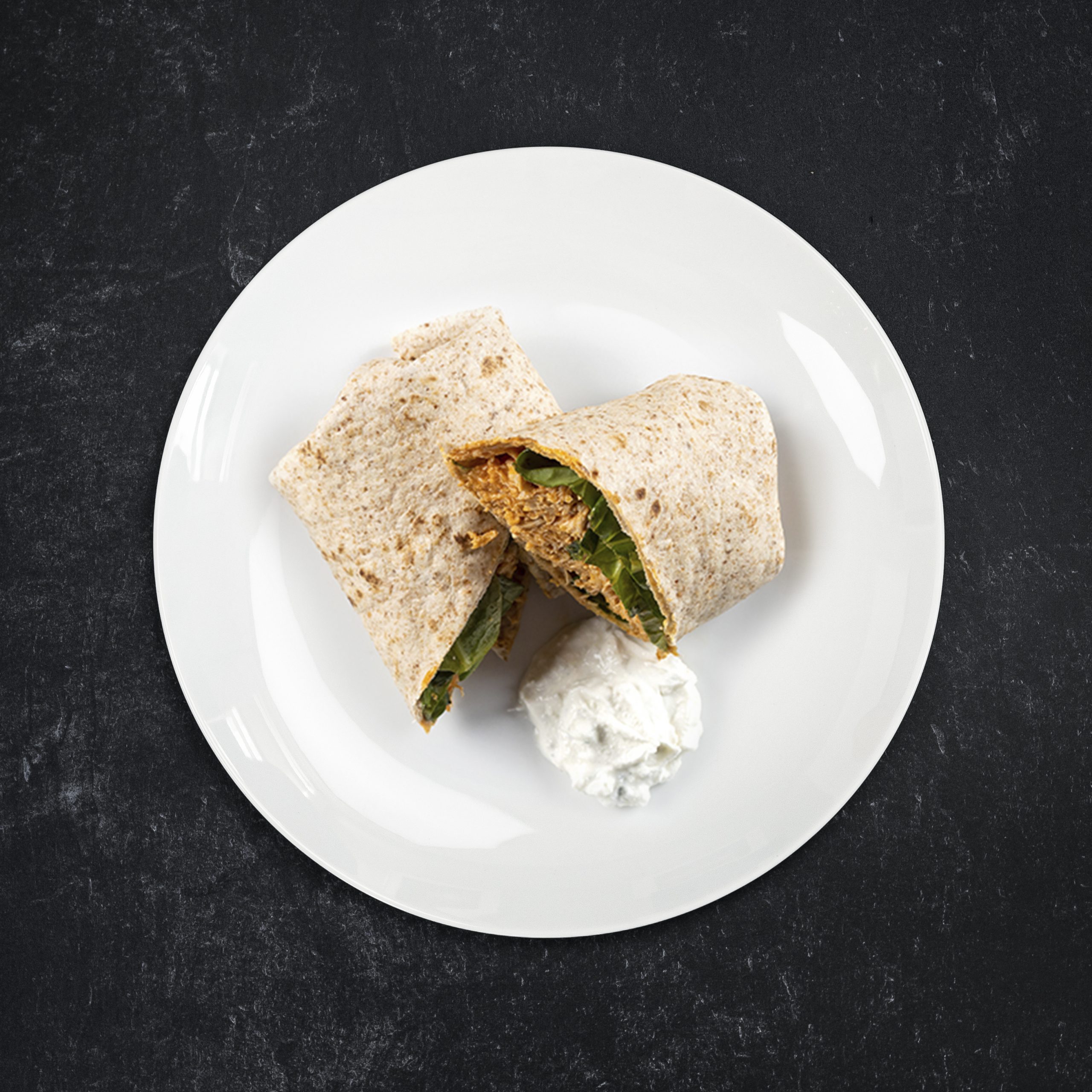 **NOT IN USE** Buffalo Chicken on Spring Kale Sprouted Grain Wrap