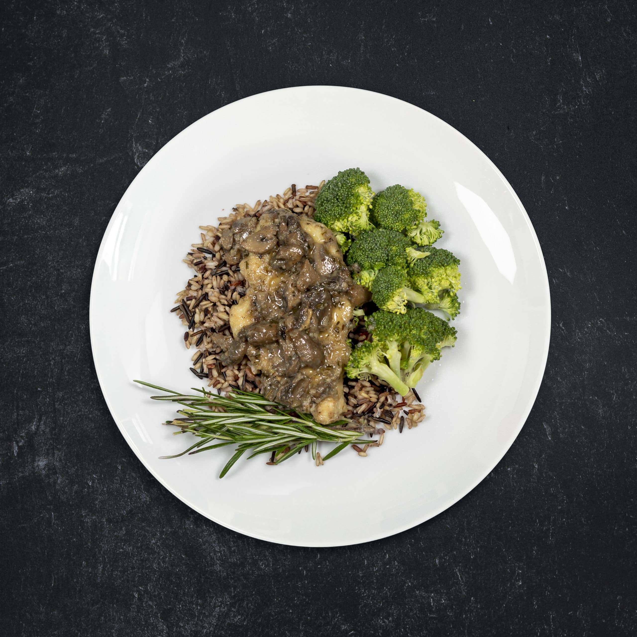 Chicken Marsala with Wild Rice