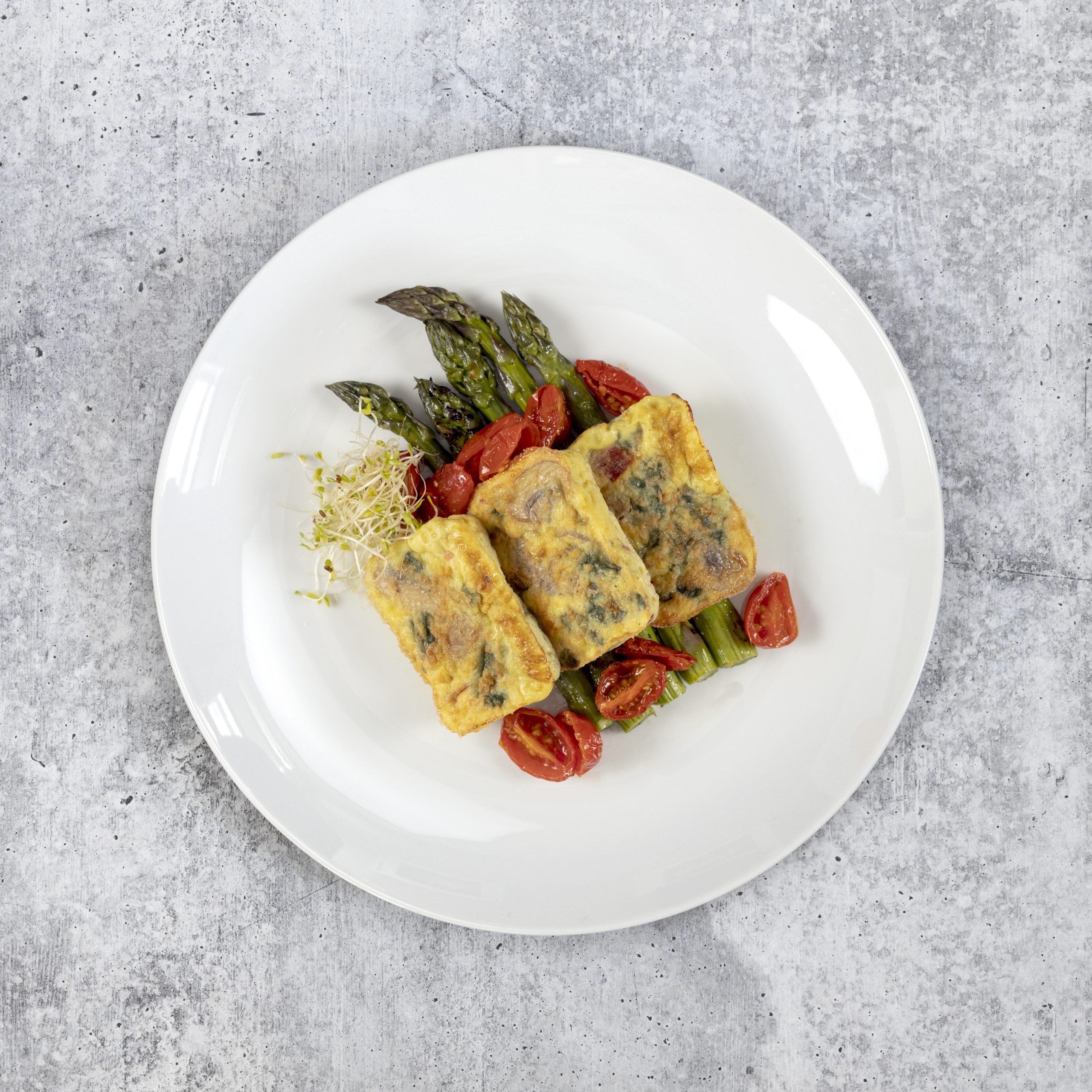 Caramelized Mushroom Garlic Egg Frittata