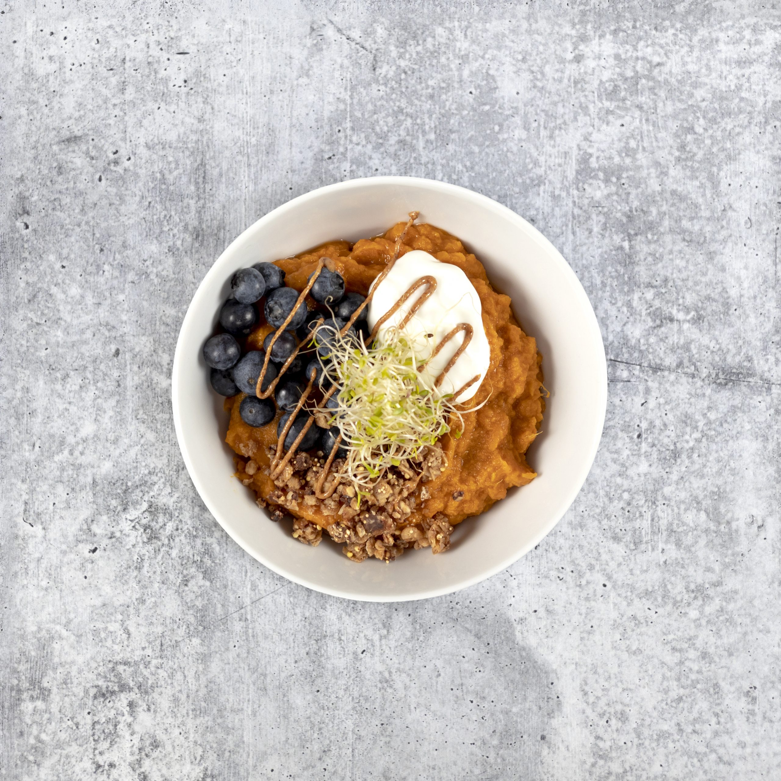 Blueberry Sweet Potato Breakfast Bowl