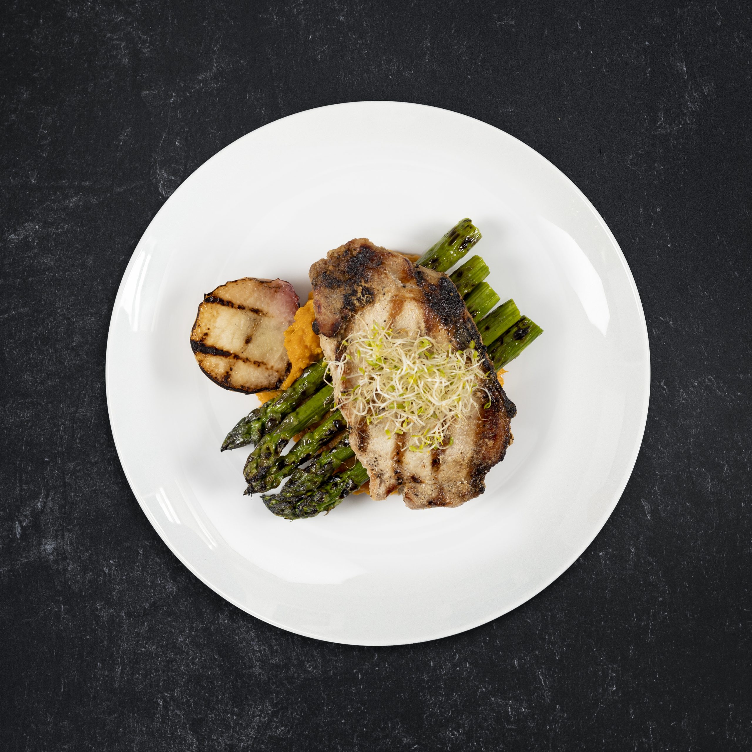 Peach Bourbon Grilled Pork Chops