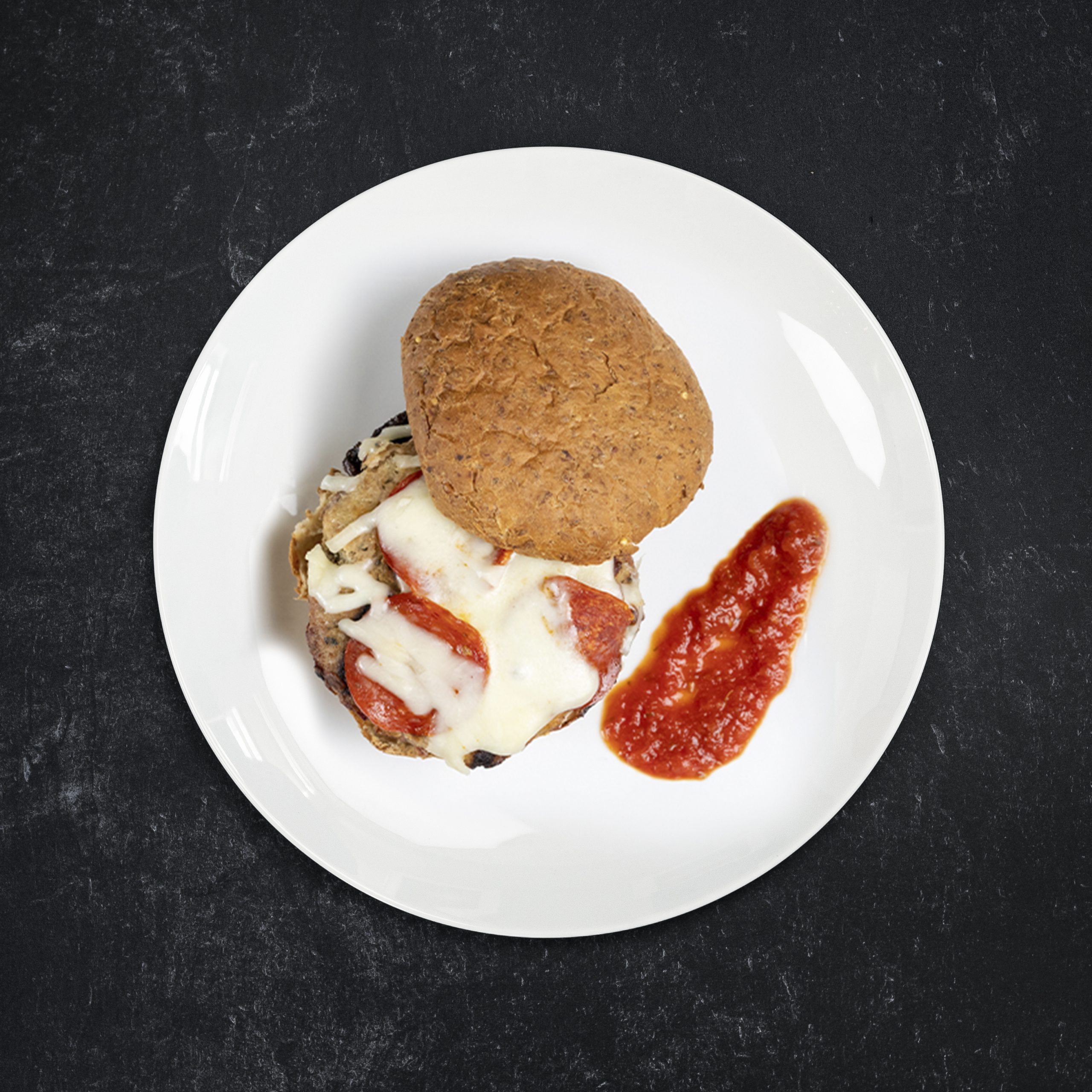 Pizza Stuffed Burger