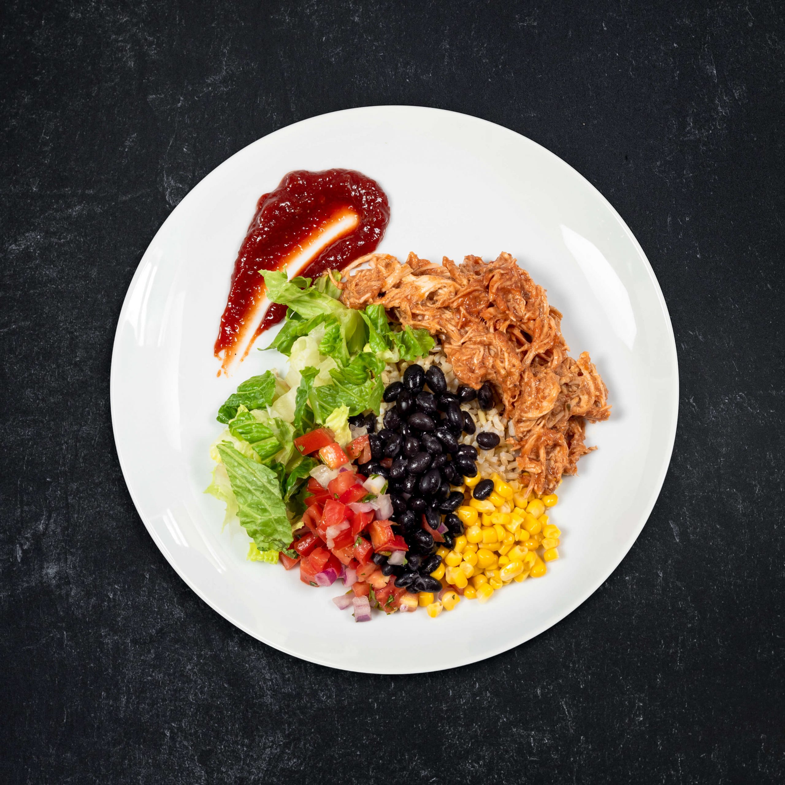 Shredded BBQ Chicken Burrito Bowl