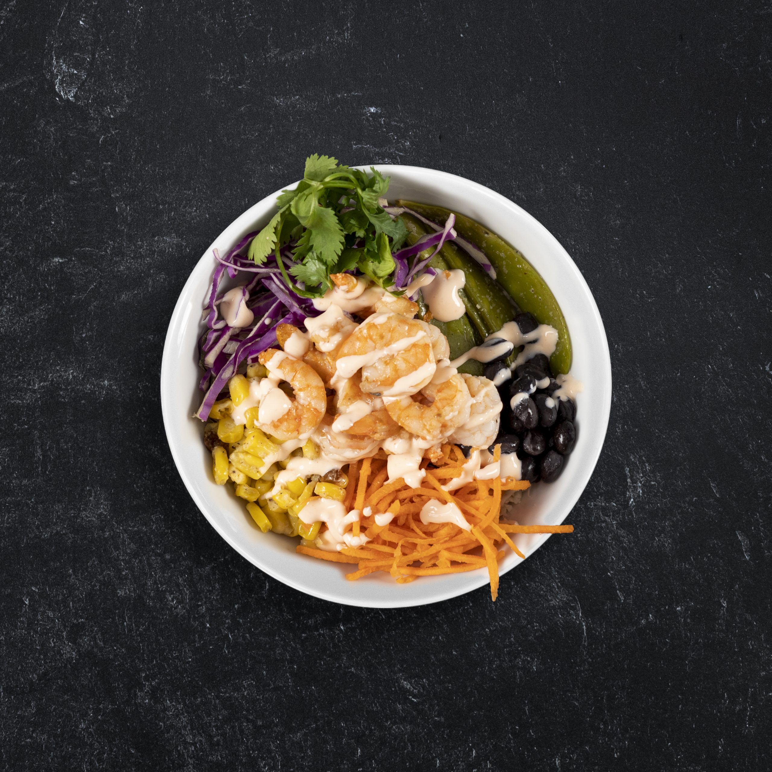 Shrimp Poke Bowl with Volcano Sauce