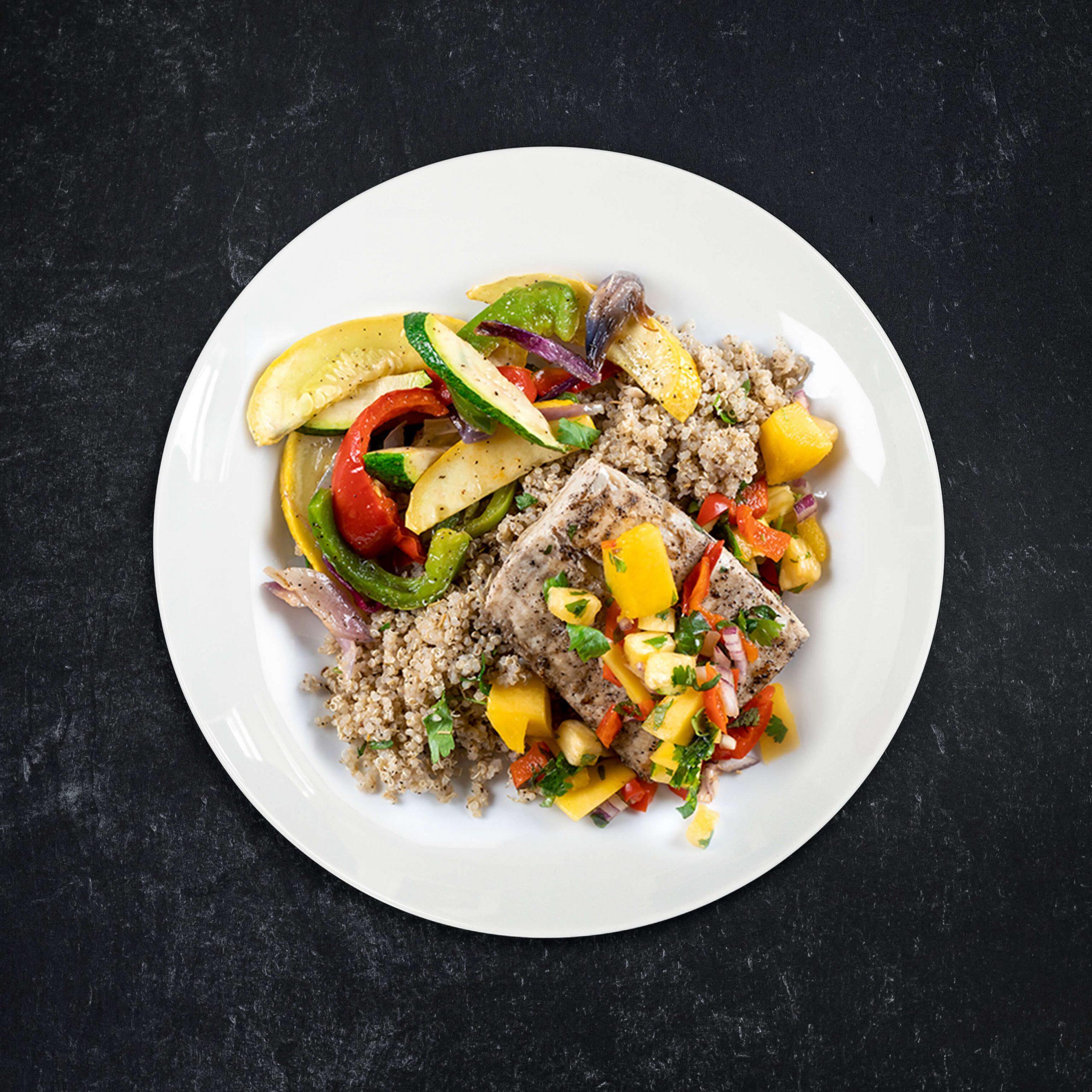 Wild Caught Cod with Mango Pineapple Salsa