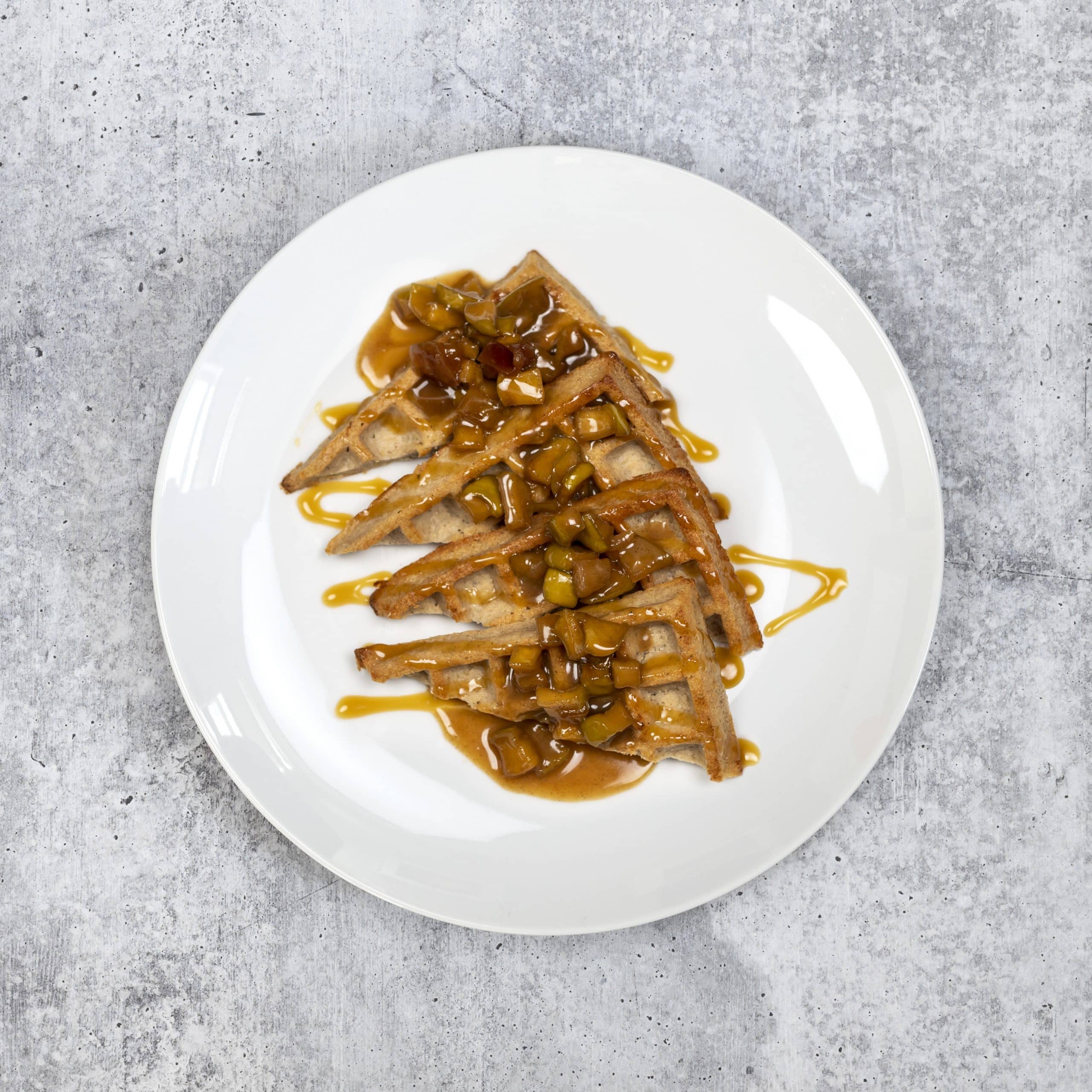 Apple Cinnamon Protein Waffles