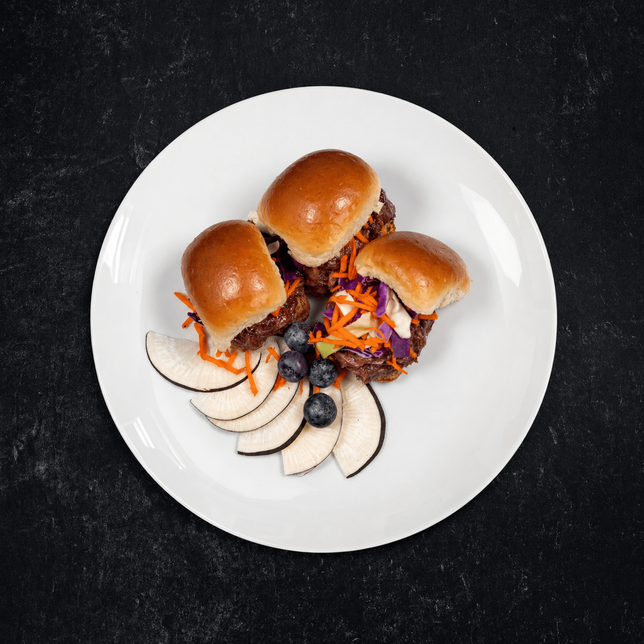 Wild Blueberry BBQ Chicken Sliders