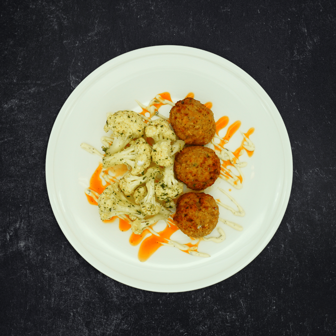 Low Carb Buffalo Bleu Chicken Meatballs