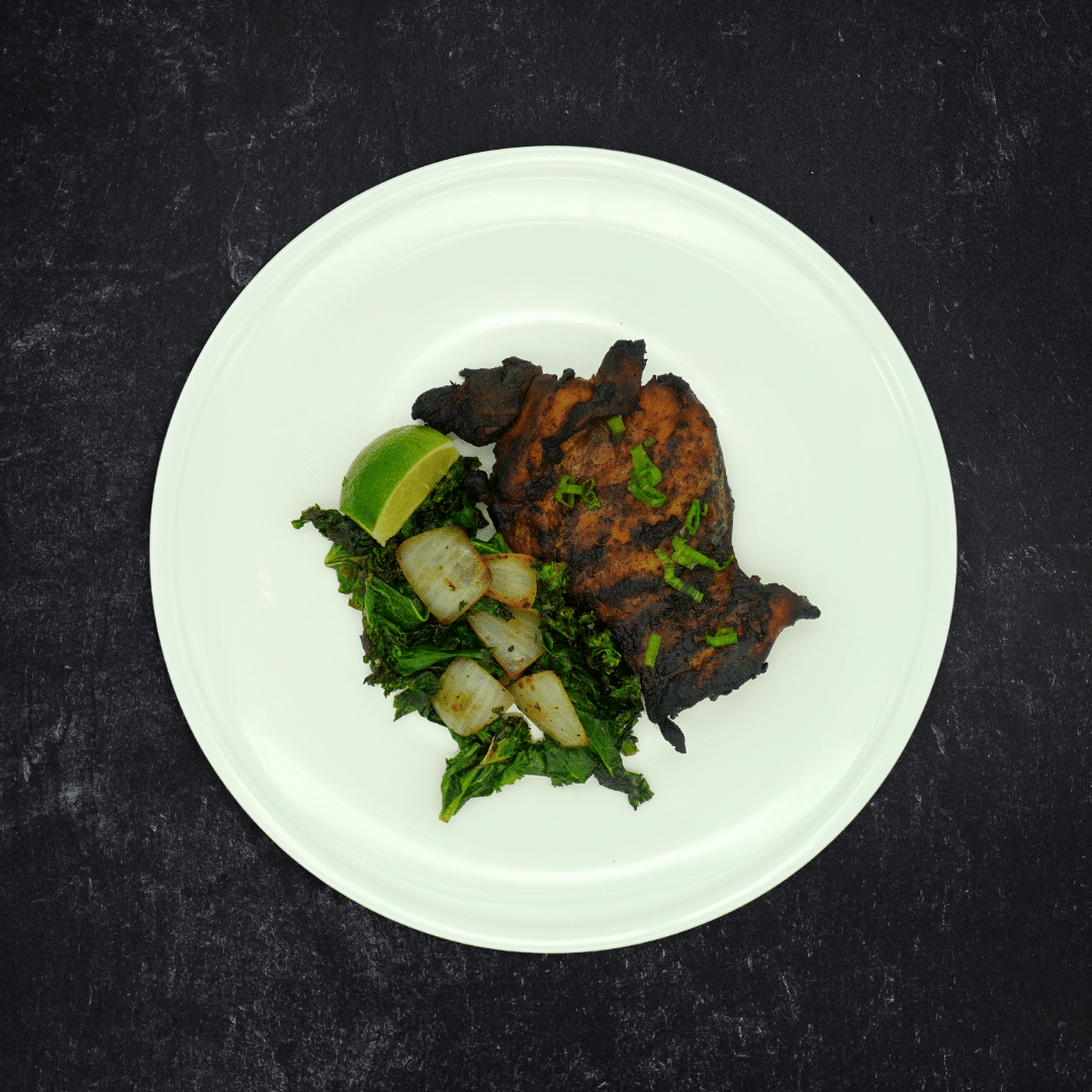 Low Carb Jerk Grilled Free-Range Chicken Thighs