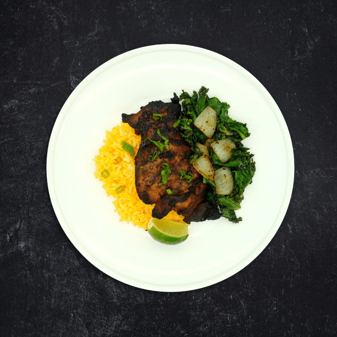 Jamaican Jerk Grilled Free-Range Chicken Thighs
