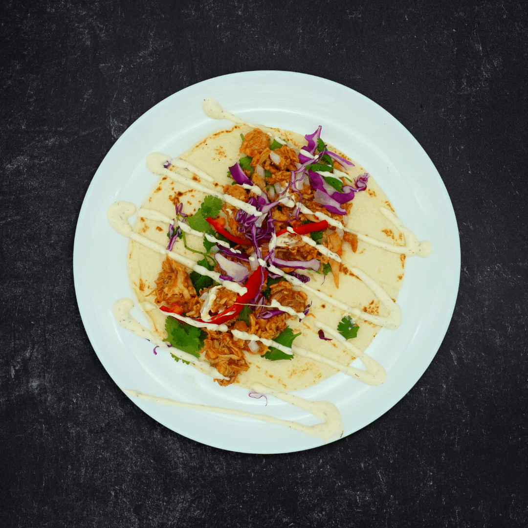 Honey Chipotle Ranch Chicken Wrap on Low Carb Tortilla