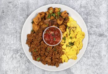 Sizzling Chorizo & Organic Egg Scramble Sizzling Chorizo & Organic Egg Scramble