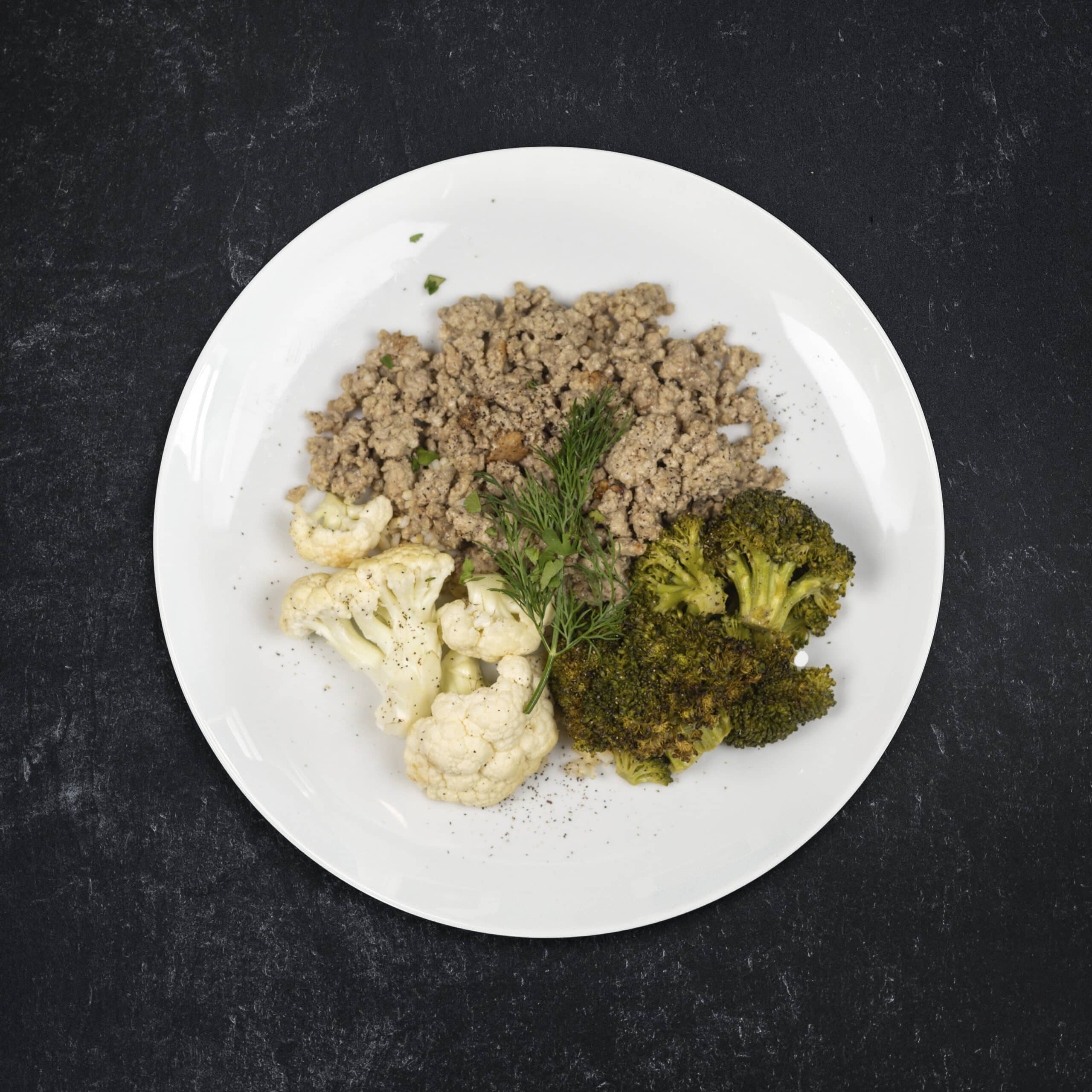 Low Carb Free-Range Turkey with Roasted Broccoli & Cauliflower