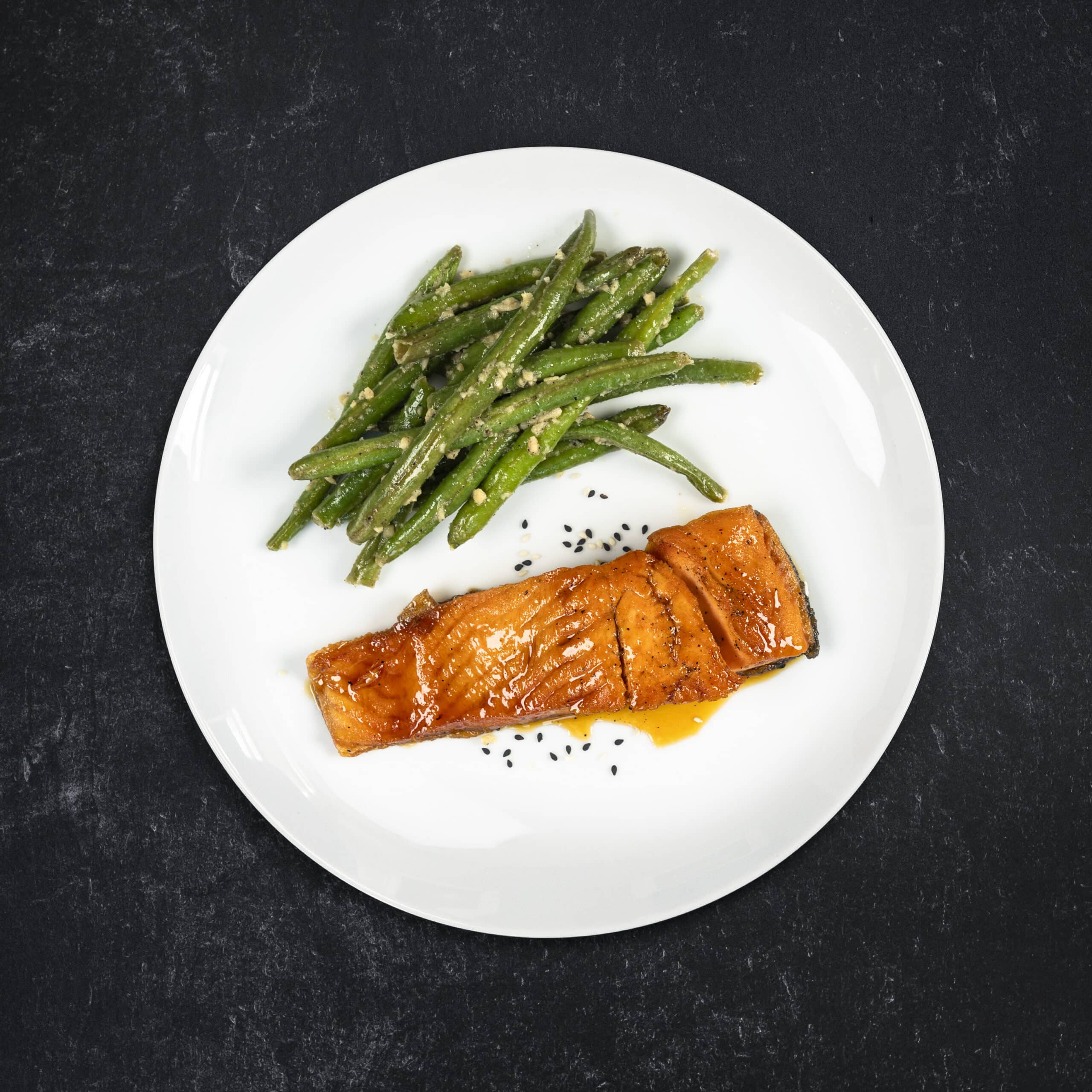 Low Carb Sesame Maple Glazed Coho Salmon
