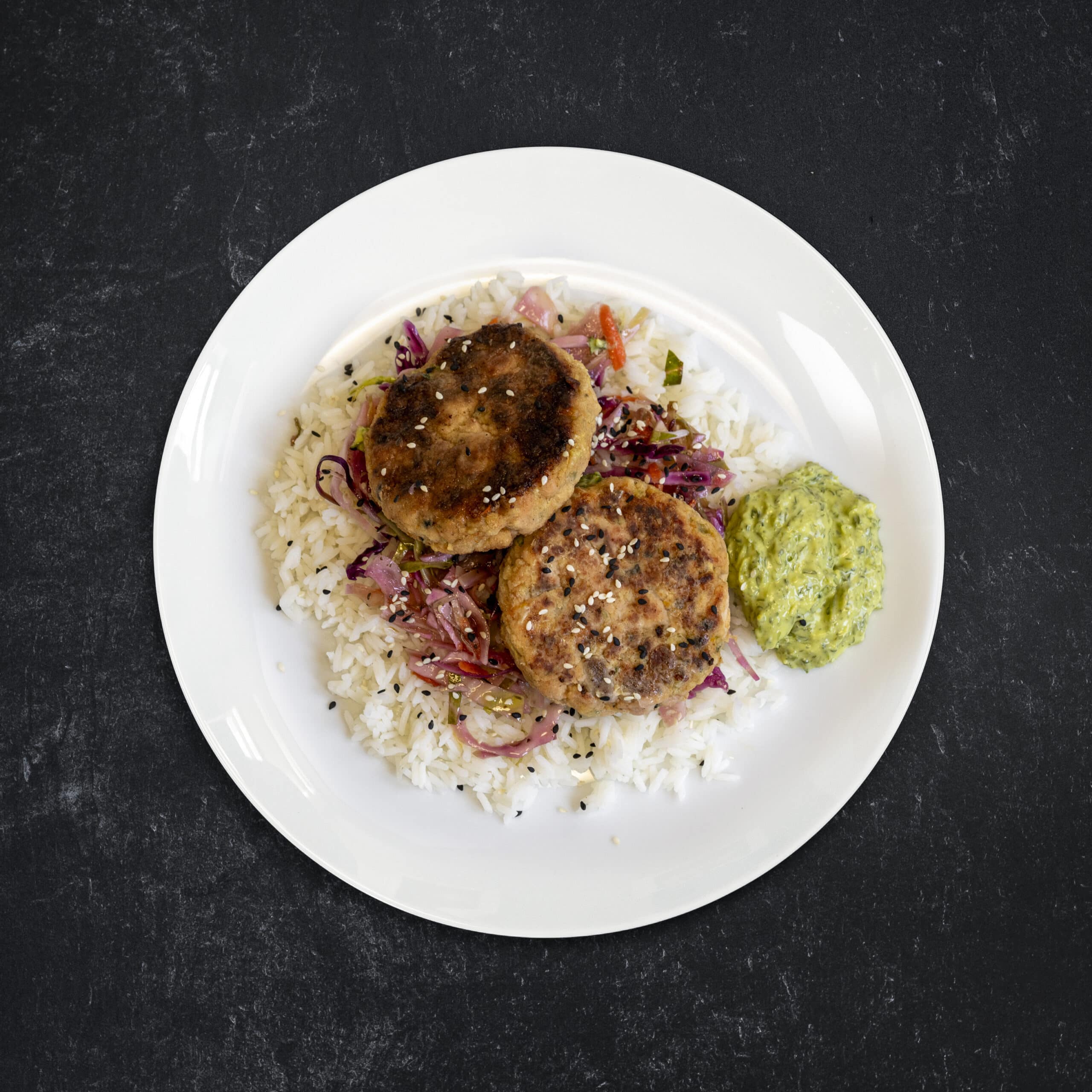 Wild Salmon Cakes with Wasabi Aioli