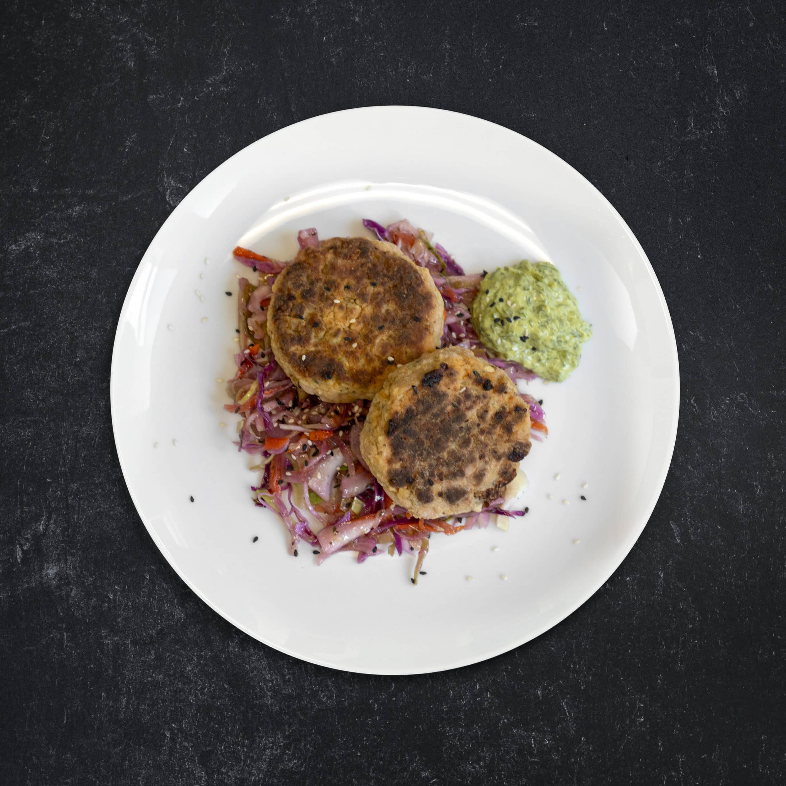 Low Carb Wild Salmon Cakes with Wasabi Aioli