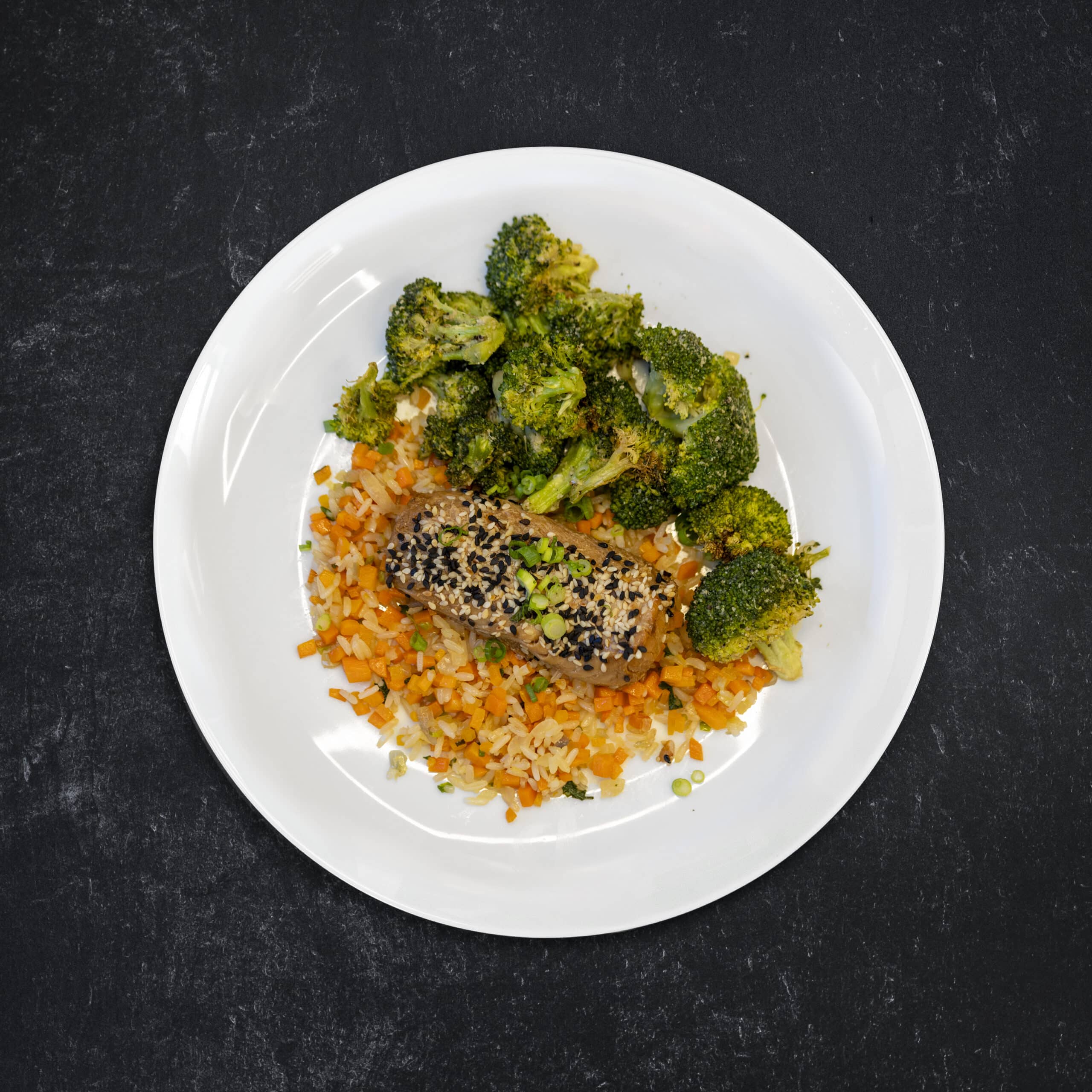 Miso-Glazed Cod over Fried Rice