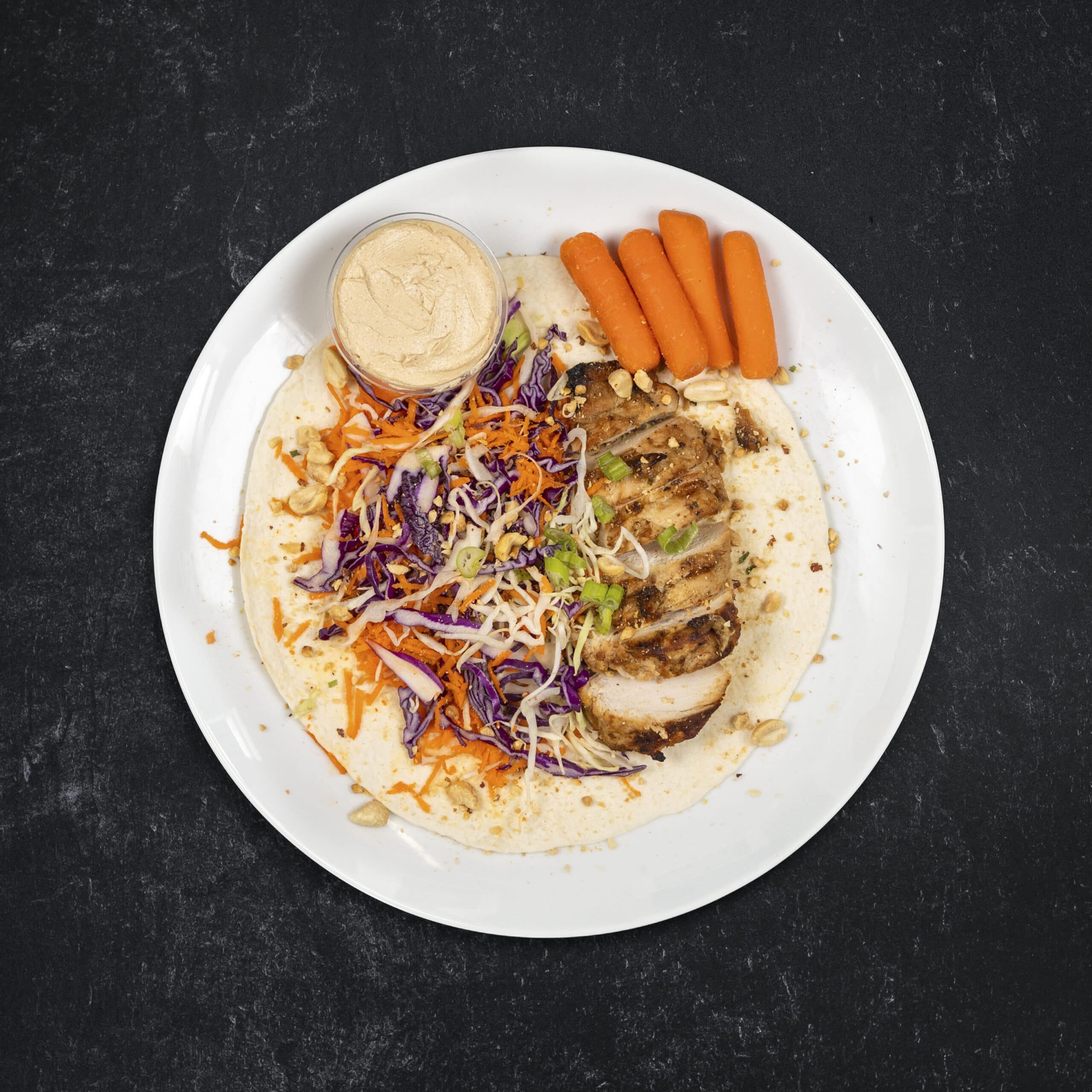 Thai'd Up Chicken Wrap on Low Carb Tortilla