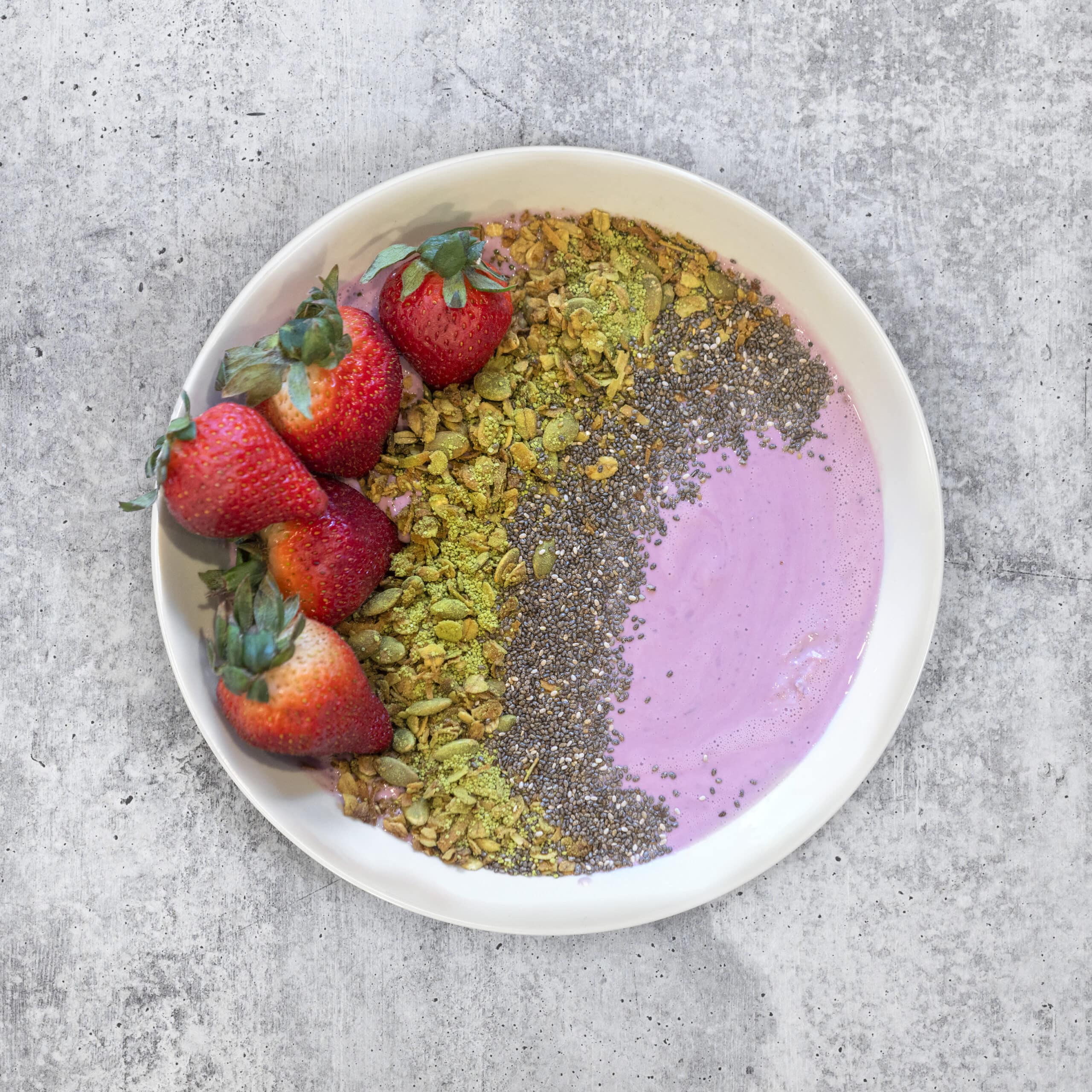 Lean Superberry Greek Yogurt Parfait with Matcha Granola