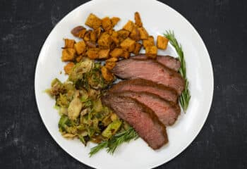 Grass-fed Balsamic Steak & Roasted Potatoes Grass-fed Balsamic Steak & Roasted Potatoes