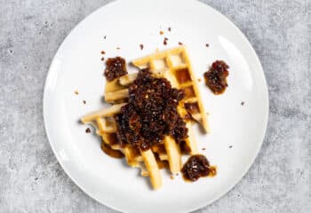 Free Bacon Jam Protein Waffles